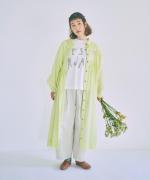 コットンラミースラブローン　2wayワンピース